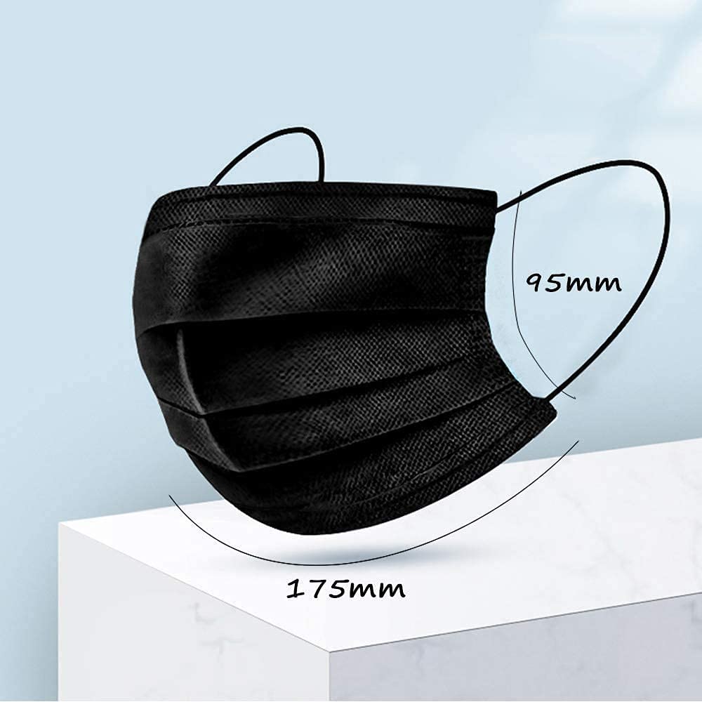 Lement disposable mask interior fabric close-up emphasizing soft non-woven material