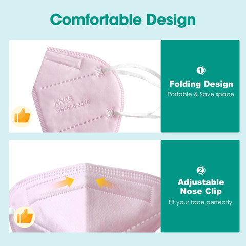Adults wear LEMENT KN95 masks daily for practical, breathable protection.