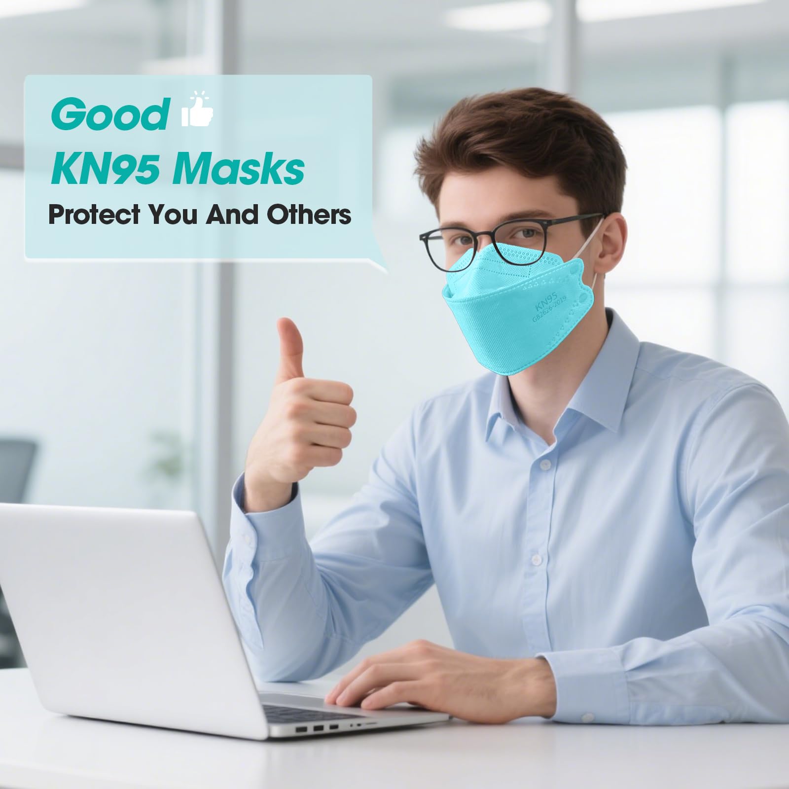 LEMENT KN95 mask suitable for home, office, school, and travel use.