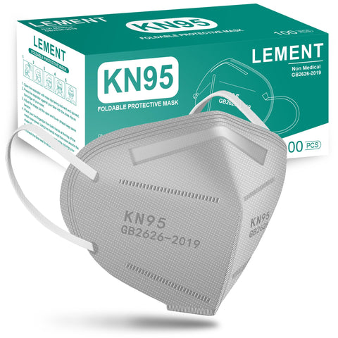Lement KN95 face masks grey pack offer breathable protection for daily activities