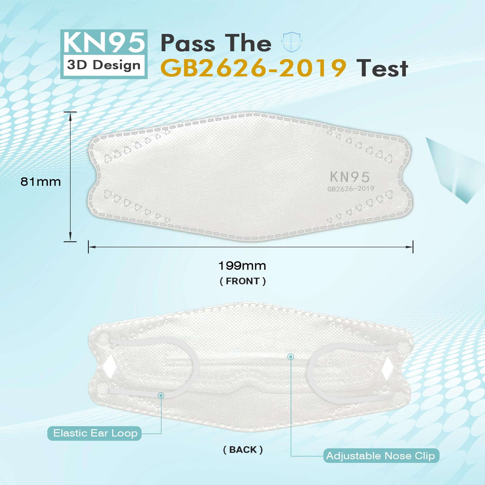 LEMENT KN95 multi layer filter for reliable protection
