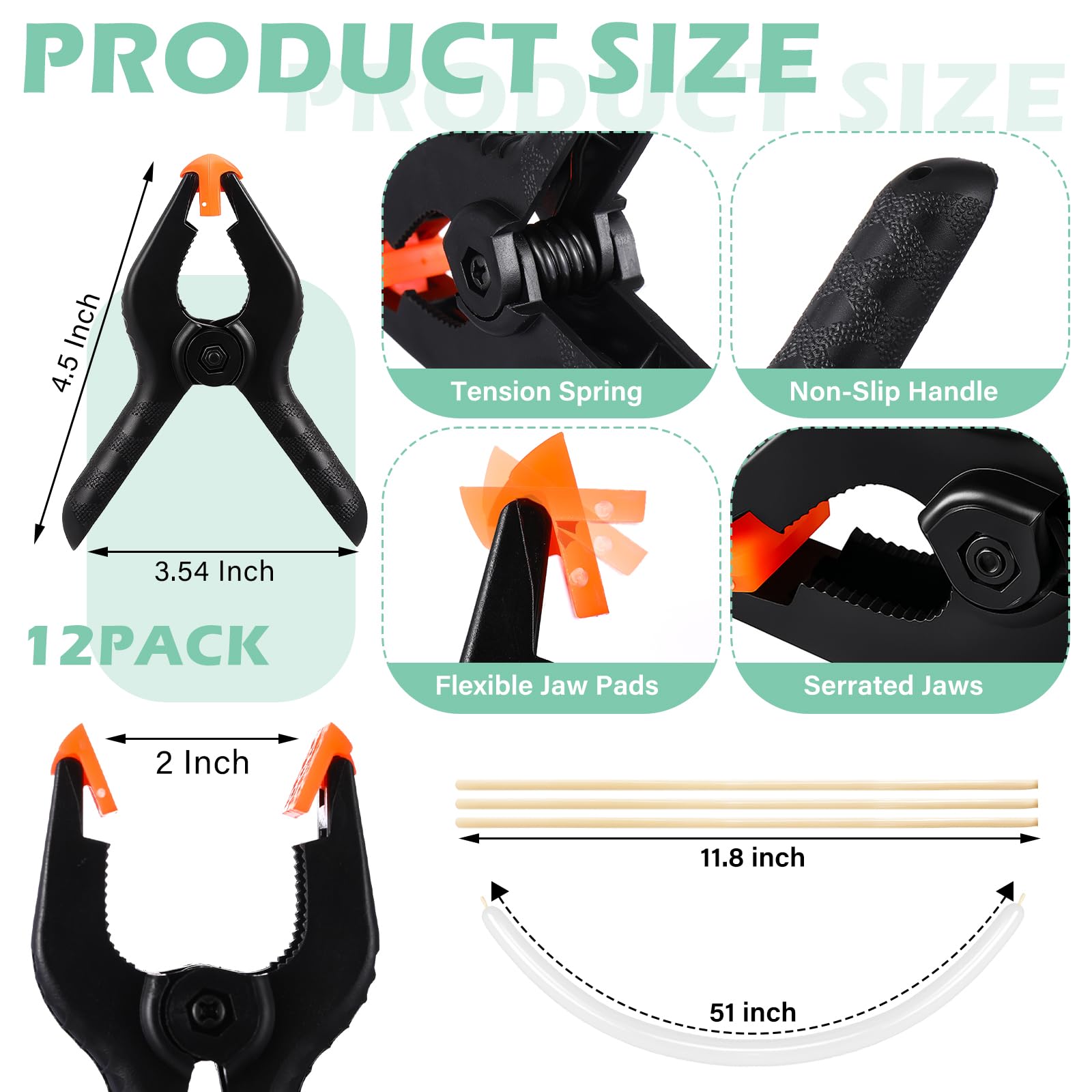 LemonRoad decorator kit with 12 clips enables fast, professional setups.