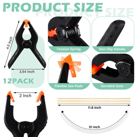 LemonRoad decorator kit with 12 clips enables fast, professional setups.
