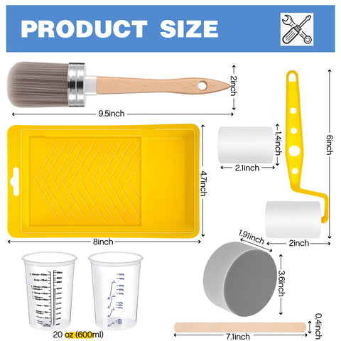LemonRoad round sponge applicator with comfortable grip for staining and painting