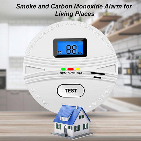 LEMONTAIL dual-sensor alarm uses red LED indicators for status at a glance.