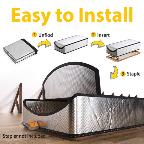 LEMOONE Attic Door Insulation Cover fireproof waterproof design enhances safety.
