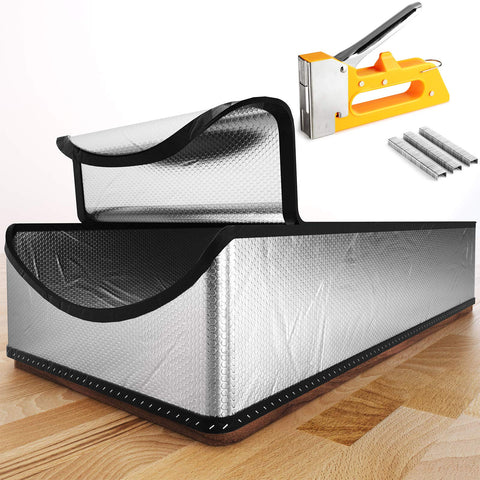 LEMOONE attic stairs insulation cover front view shows airtight seal for year-round comfort