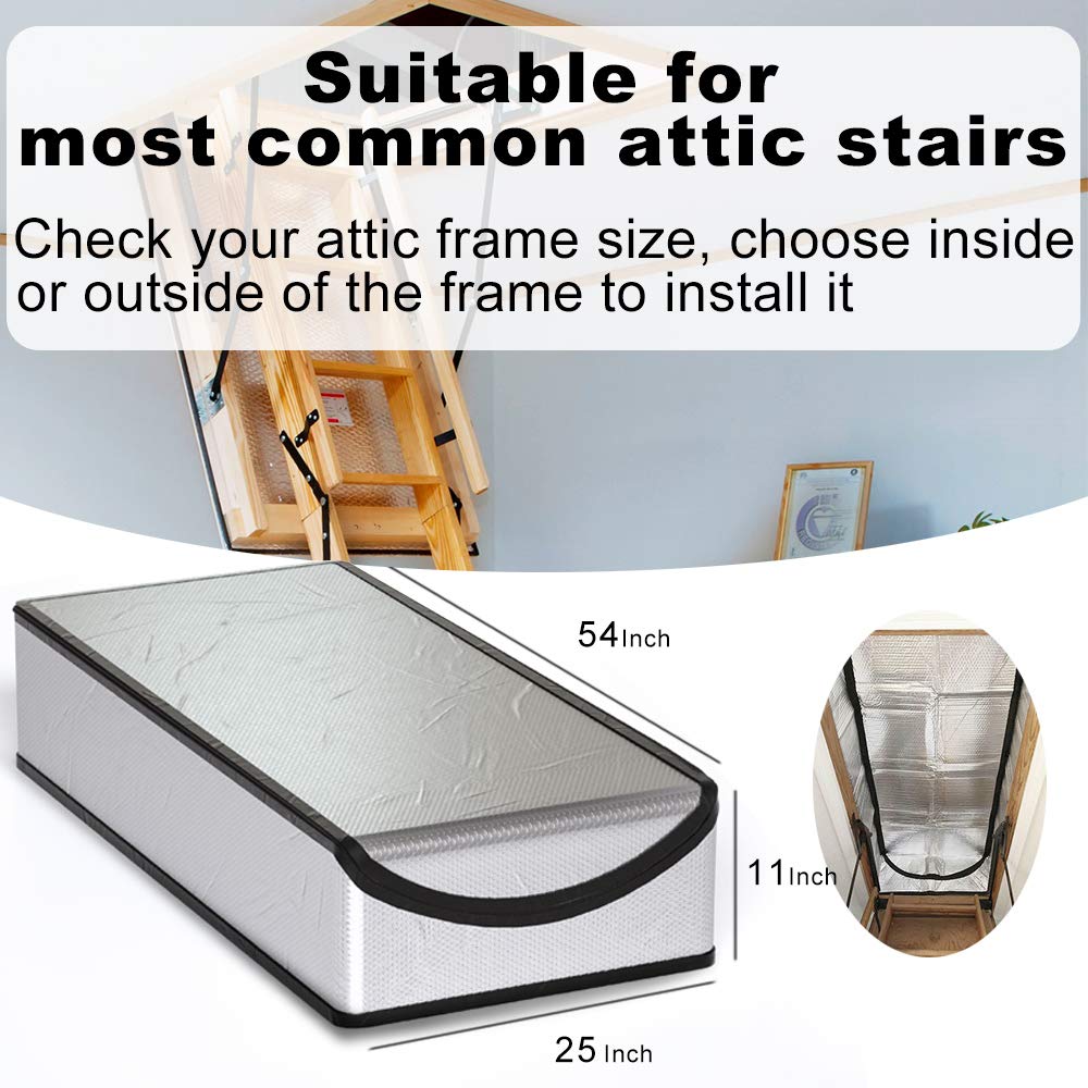 LEMOONE attic stairs insulation cover waterproof and fire-resistant materials in view