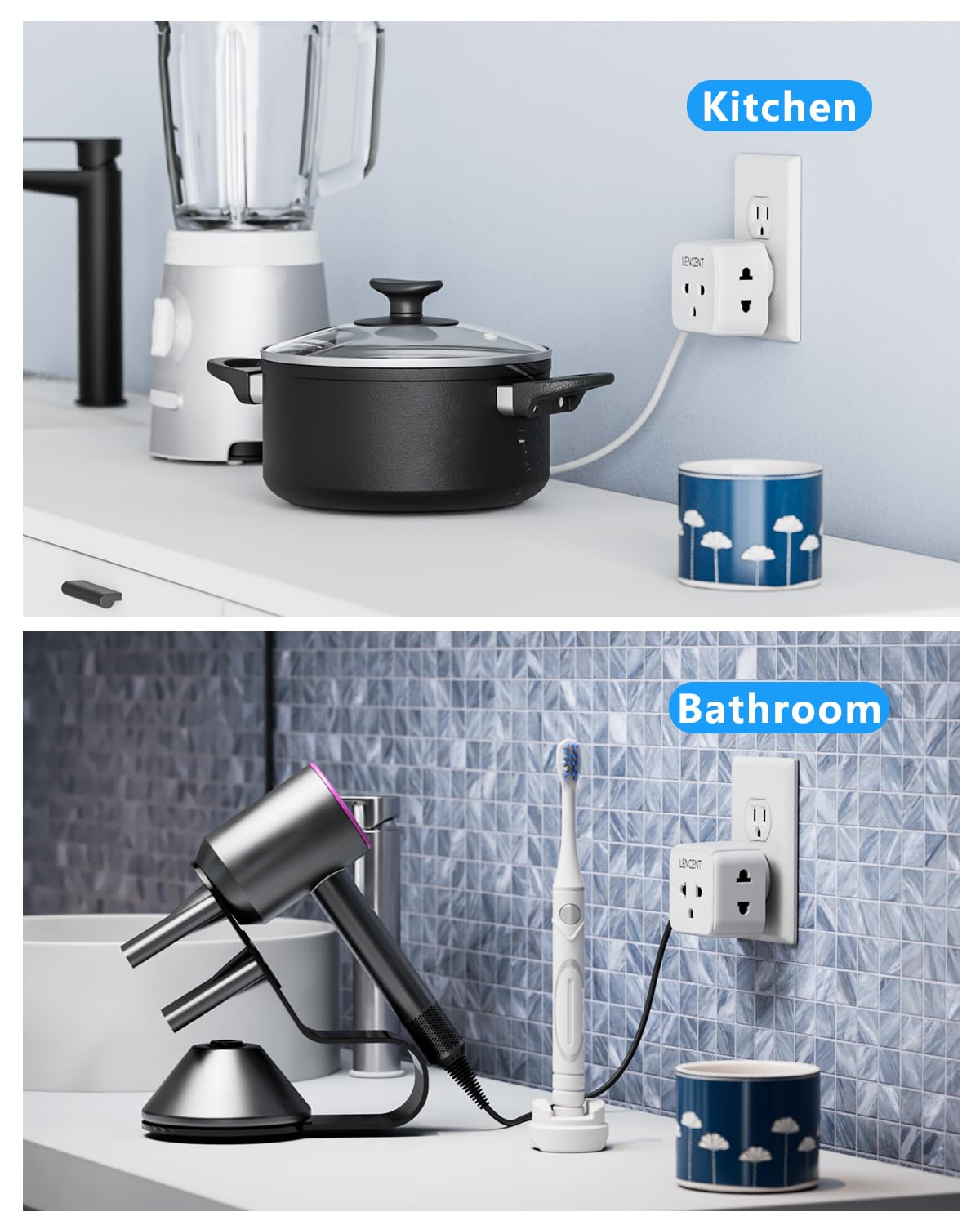 LENCENT safe-use guidance suitable for bedroom, kitchen, and office setups