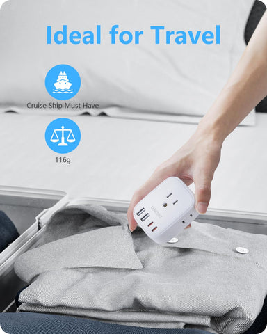Packaged LENCENT adapter ready for gifting or personal travel use.