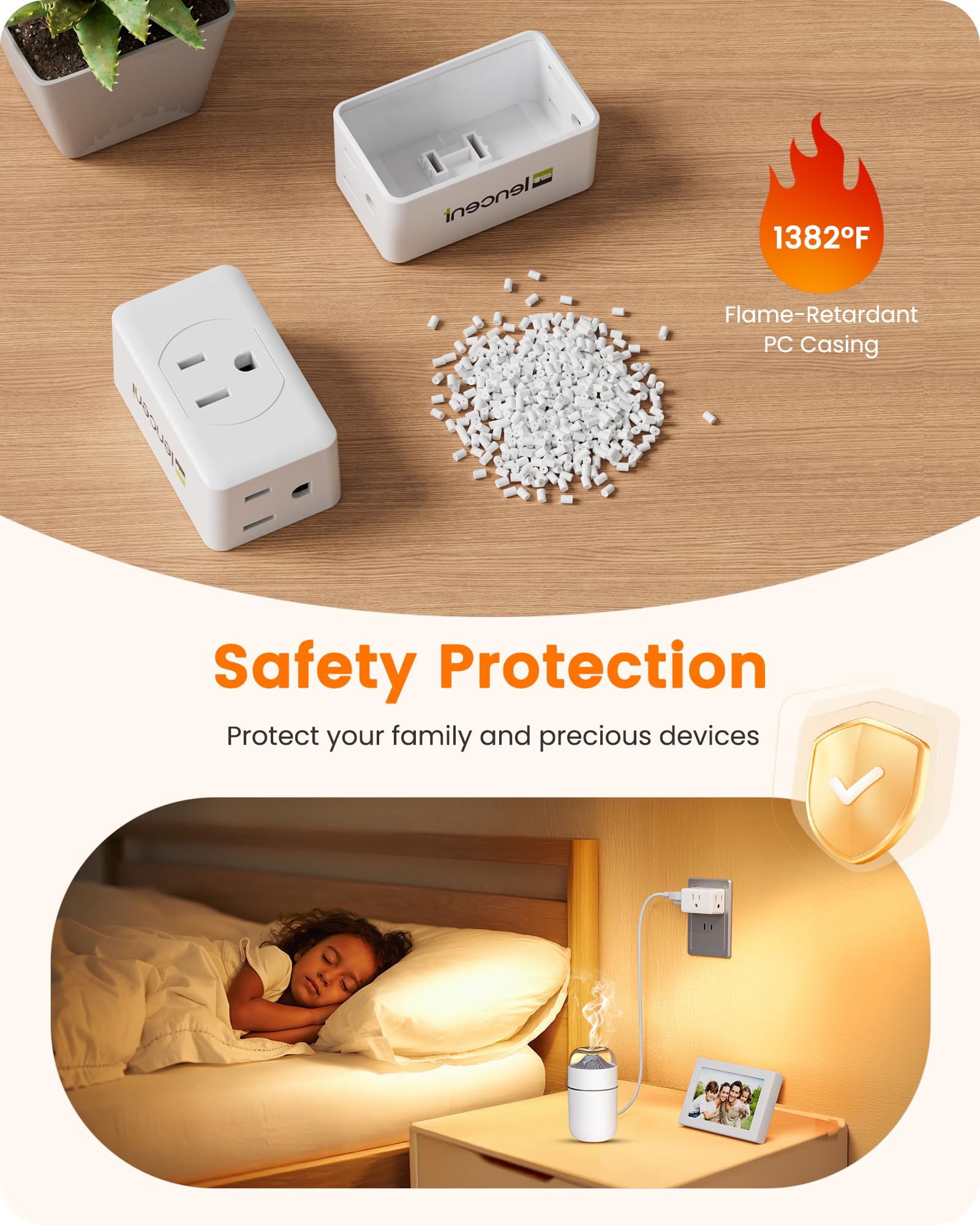 LENCENT cruise-ship approved adapter fits in luggage.