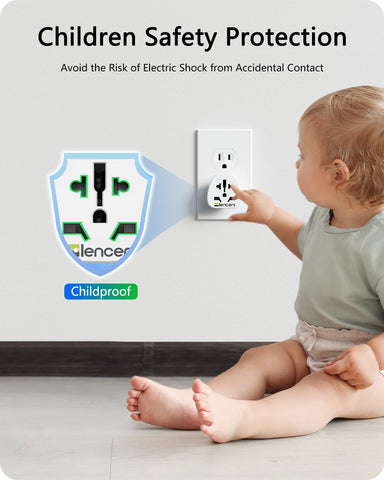 LENCENT World-to-US adapter handles Switzerland J plugs in the US.