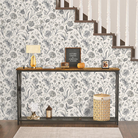 Lenify floral wallpaper enhances kitchen backsplashes with durable color.
