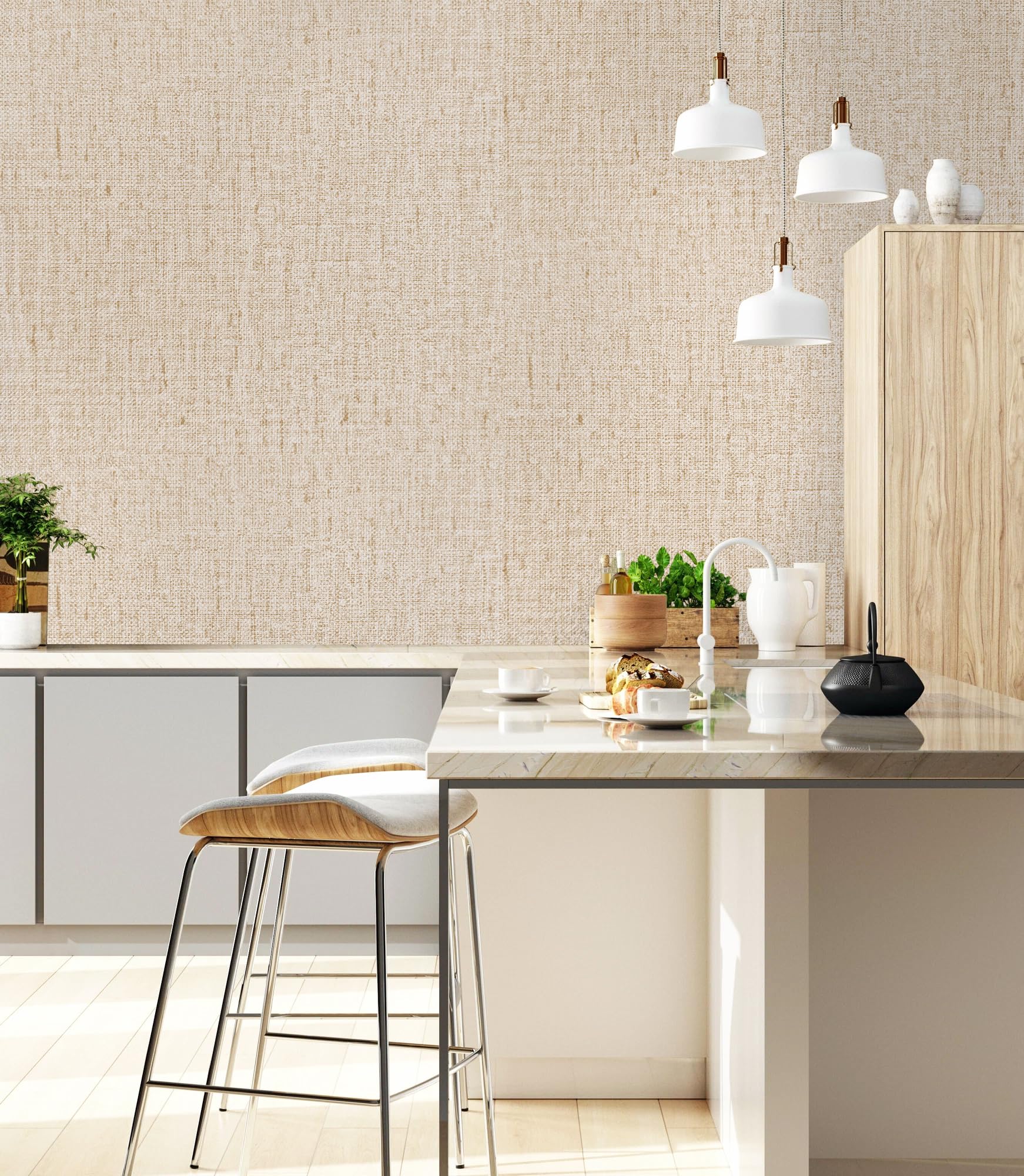 Lenify self-adhesive removable wallpaper ideal for cabinets and furniture refresh.
