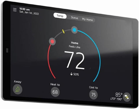 Lennox S40 demonstrates geo-fencing and away-mode features.