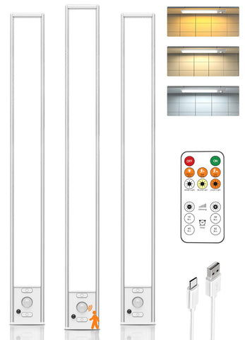 LENOMA 16in under-cabinet light with remote for bright, even kitchen and closet illumination.