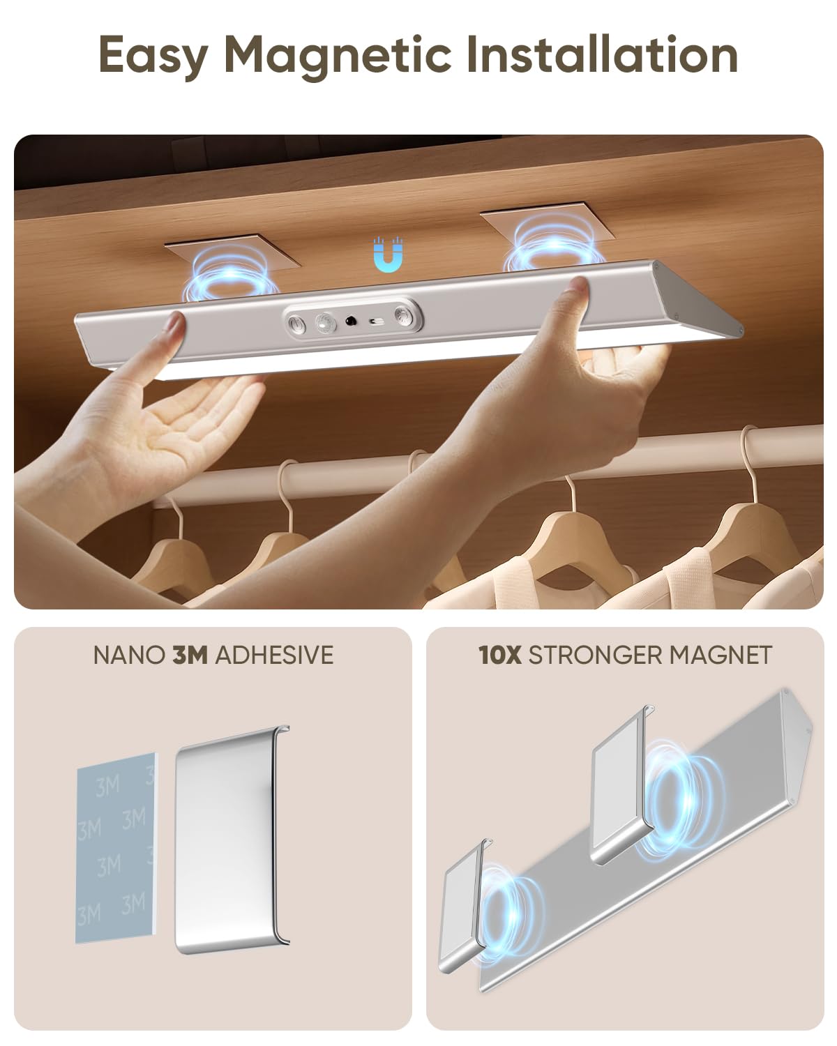 LENOMA 66-LED rechargeable light delivers bright, even illumination