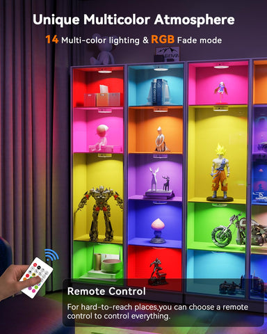 LENOMA puck light displaying warm, neutral, and cool color temperatures.