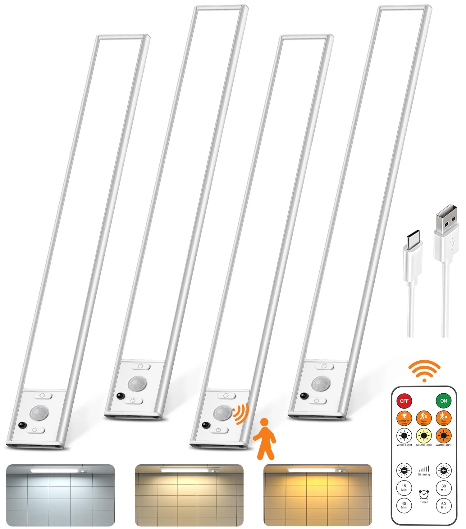 LENOMA under-cabinet light with remote for quick kitchen illumination.