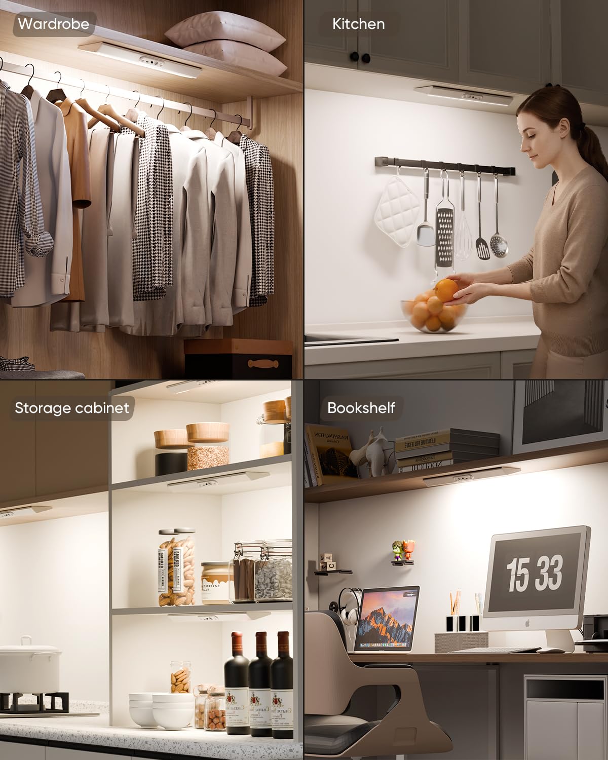 LENOMA versatile light for kitchen, wardrobe, pantry