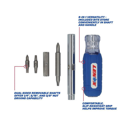 Lenox screwdriver with slip-resistant grip for better torque control