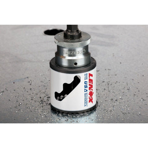 Lenox 3-inch hole saw delivers fast wood cutting performance with larger teeth.