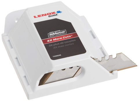 Lenox Gold blade delivers deeper drywall or insulation cuts with ease.