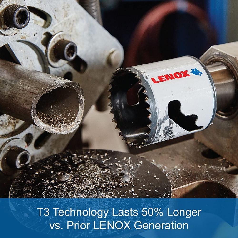 Lenox speed-slot feature demonstrates easy chip removal and plug ejection.