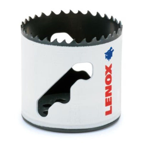 Lenox hole saw teeth geometry close-up highlighting faster cutting performance.