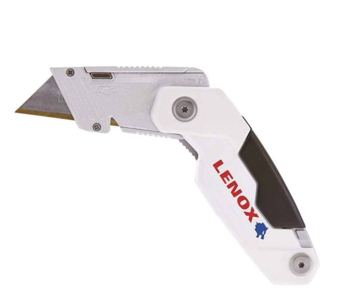 Fold-out screwdriver and pipe reamer on Lenox LX250