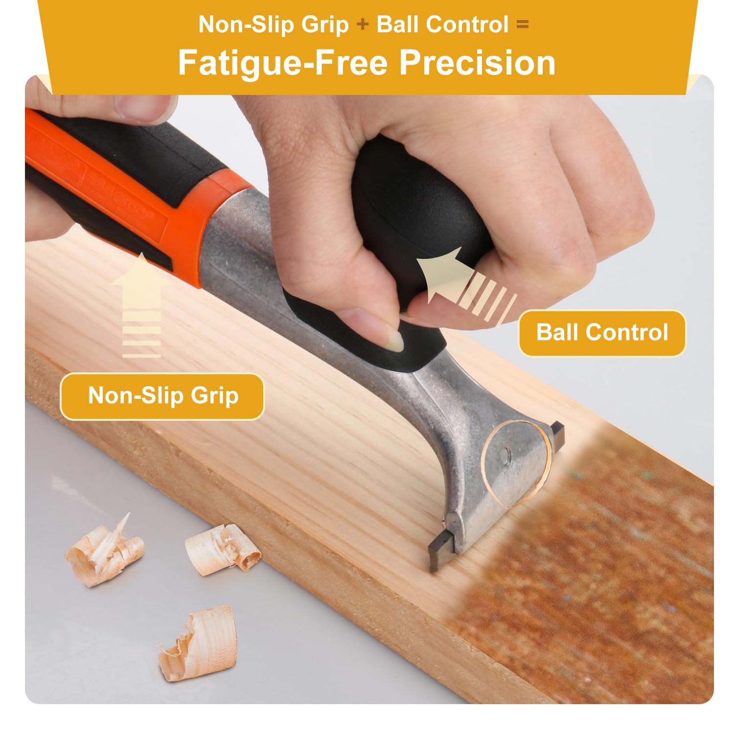 Lenura scraper handles resin, glue, or varnish on glass or tile.