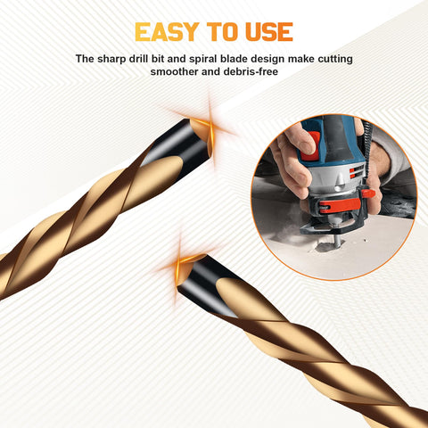 LEOMAUNYX guide-point drywall cutting bits showing precise alignment
