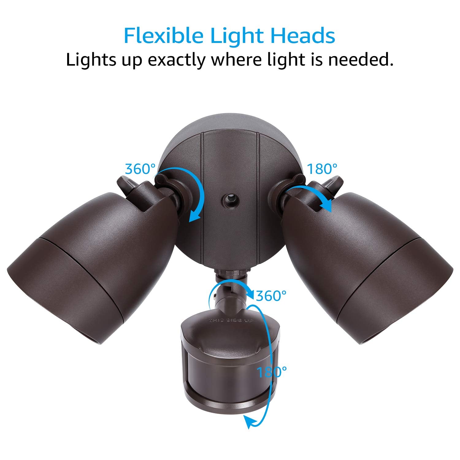 LEONLITE 180-degree sensing angle expands motion detection range