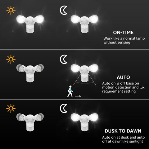 LEONLITE security light adjustable heads direct illumination where you need it