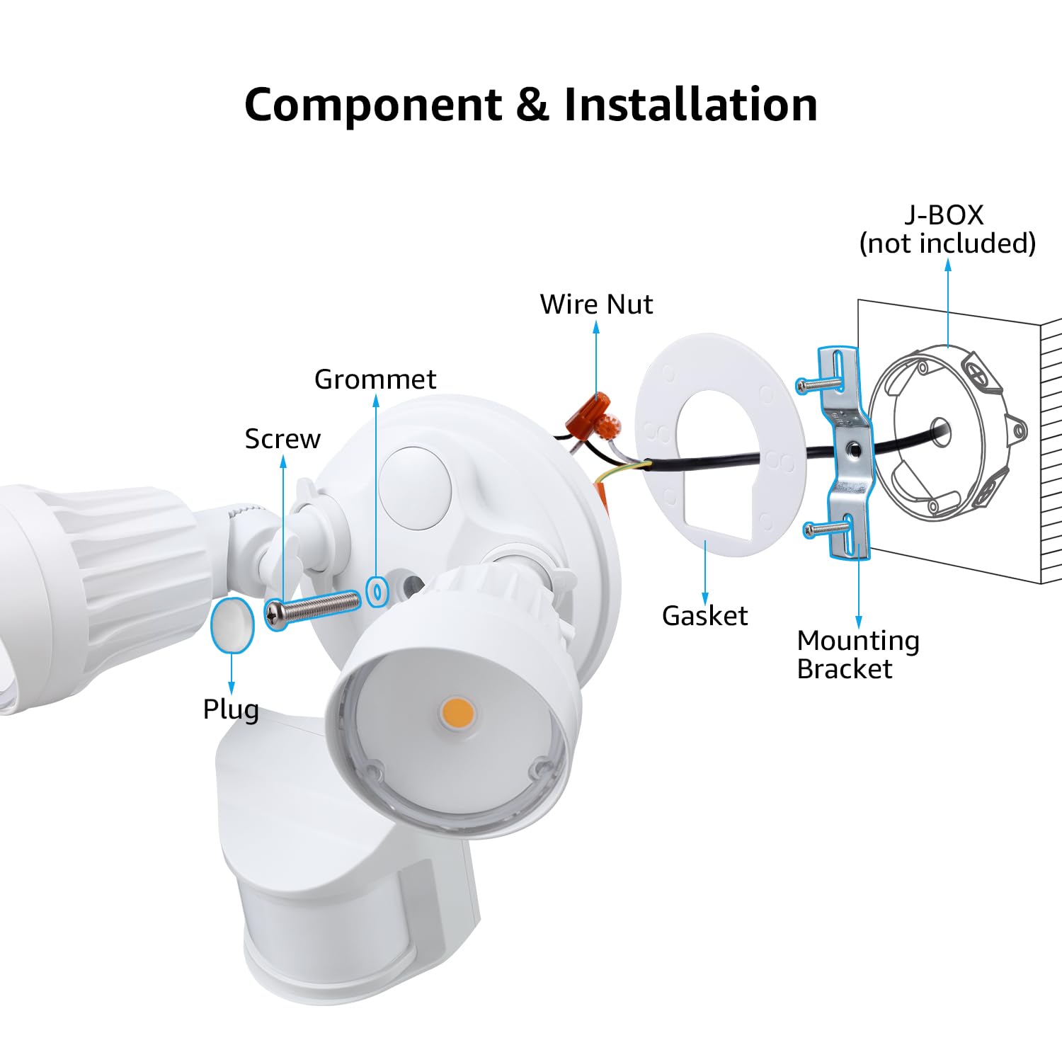 LEONLITE long-lasting security light offers up to 50,000 hours