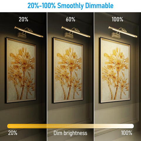 LEONLITE CRI90 600lm light highlights artwork colors with a wide 120-degree beam.