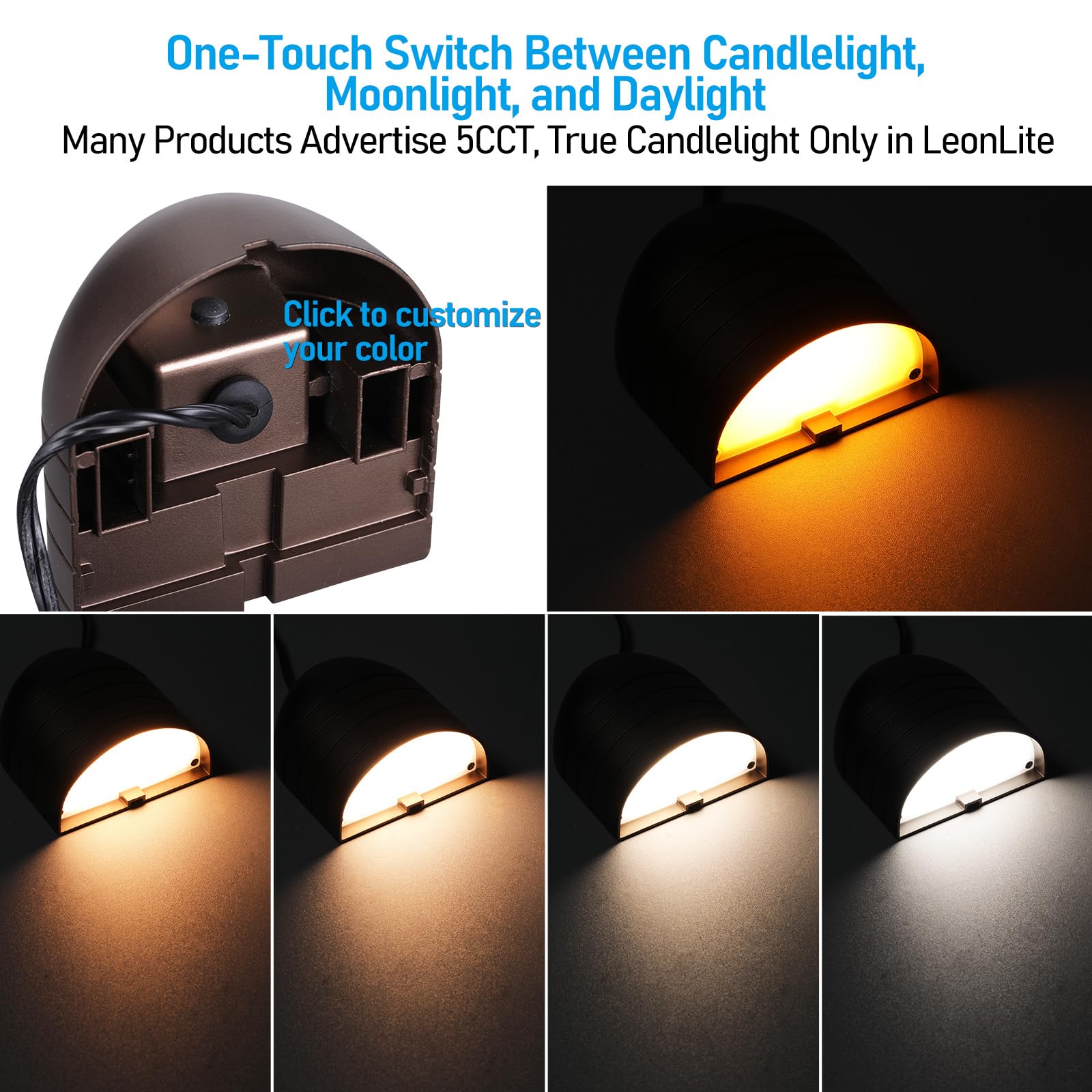 LEONLITE 5000K daylight clarity enhances modern exteriors