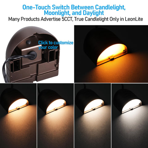 LEONLITE 5000K daylight clarity enhances modern exteriors