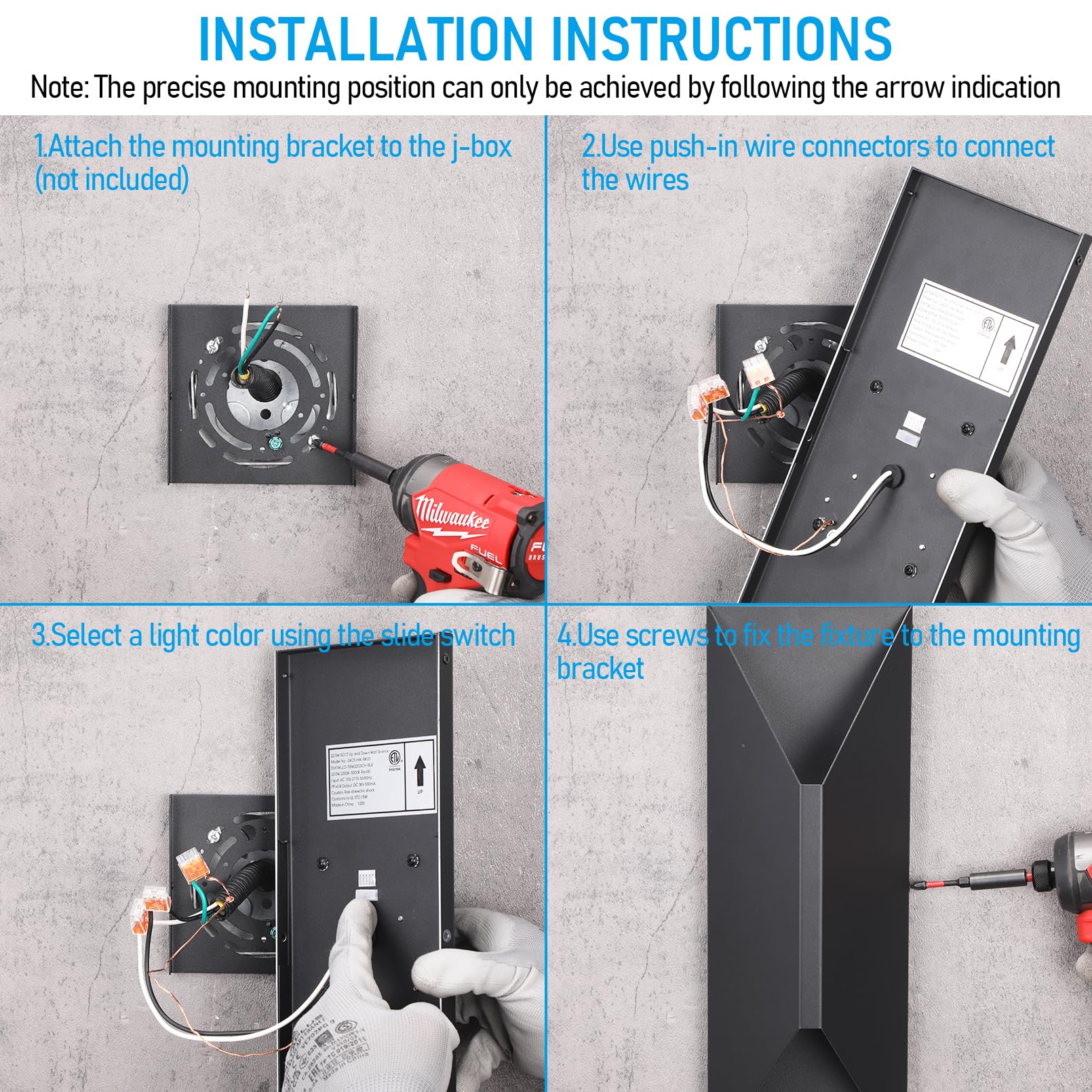 LEONLITE easy install with standard 4-inch J-box compatibility