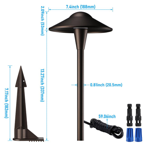 LEONLITE ETL-listed long-life pathway light for reliable performance.