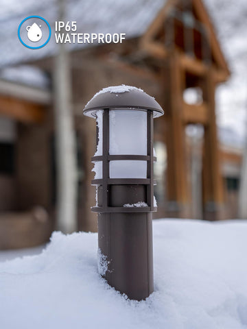 LEONLITE IP65 outdoor light withstands rain, snow, and heat for year-round usability.