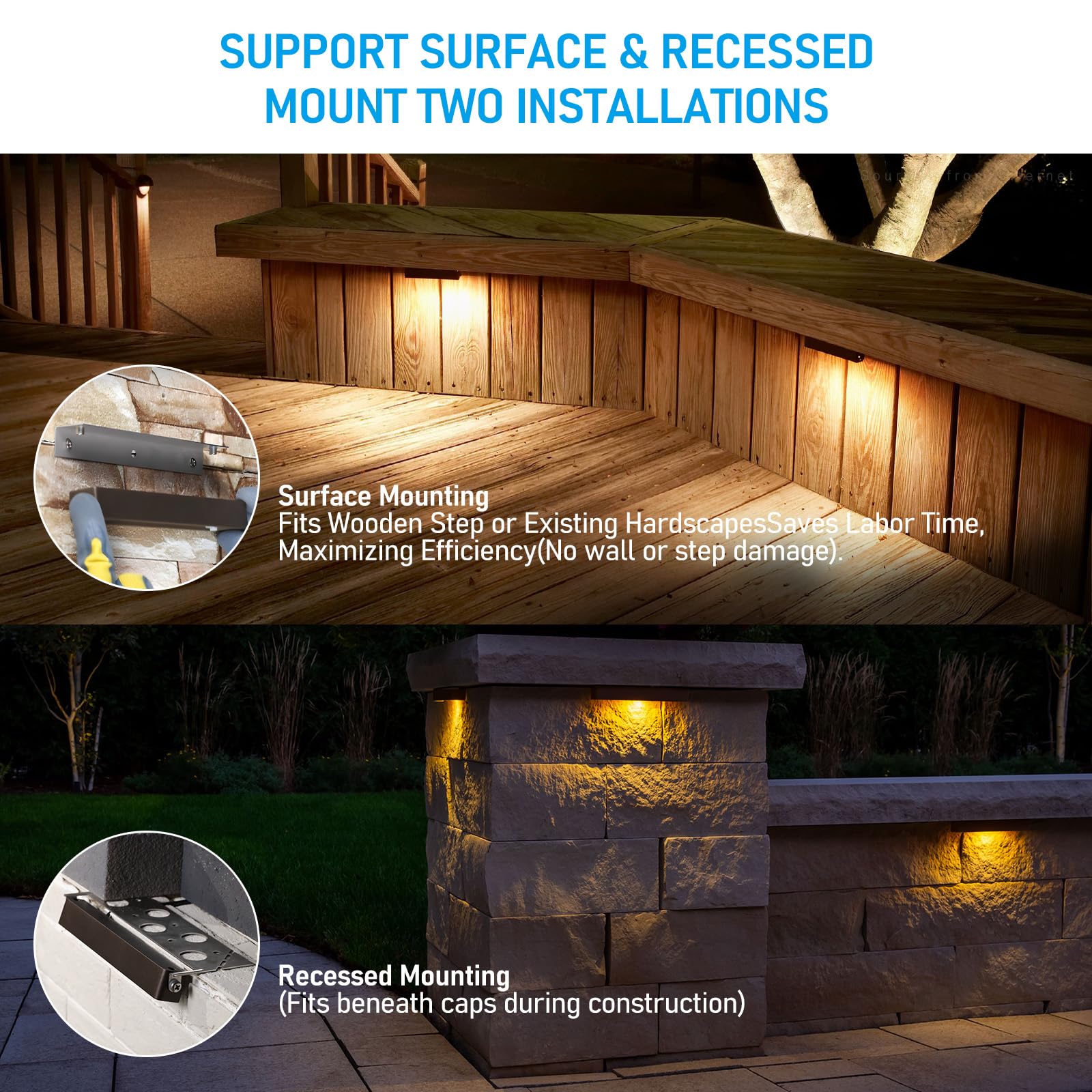 LEONLITE 12-24V low voltage paver light enabling easy outdoor setup