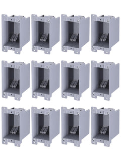 LEONLITE one-gang old-work box front view for retrofits and quick installs.