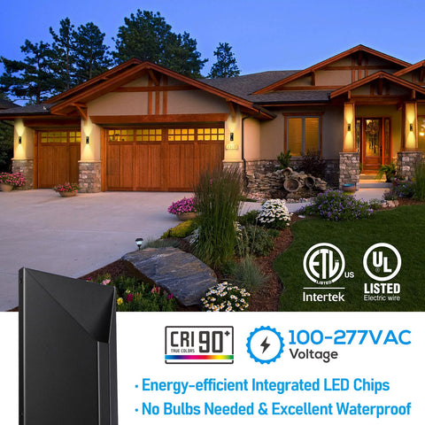 LEONLITE pack of two provides coordinated outdoor lighting for porches