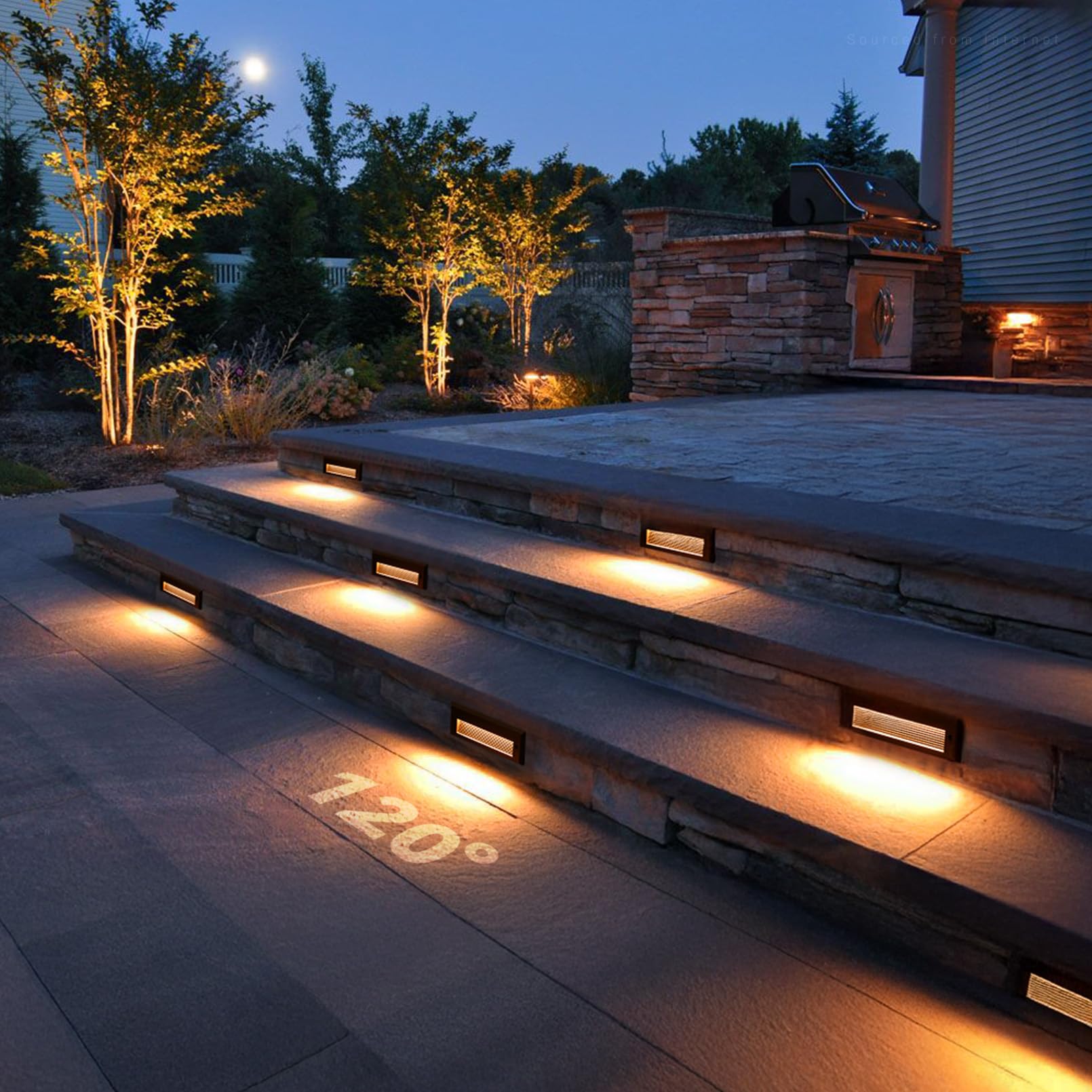 LEONLITE bronze step light ETL and UL‑listed for certified safety