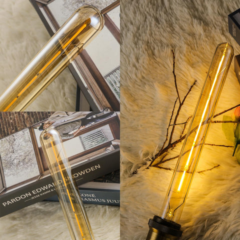 Leools 11.8-inch tubular bulb with 6W dimmable brightness for versatile mood lighting.