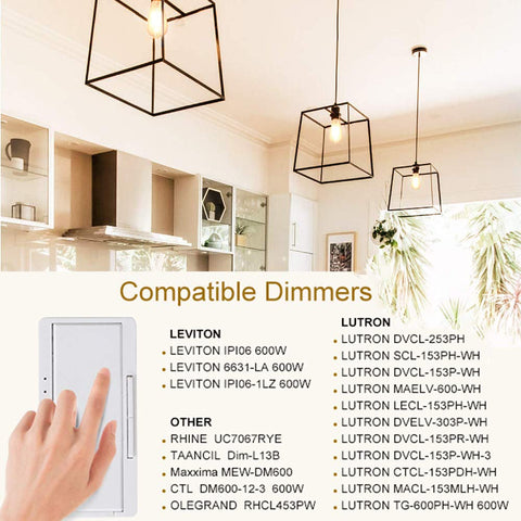 Leools four-pack amber Edison bulbs for cohesive warm lighting