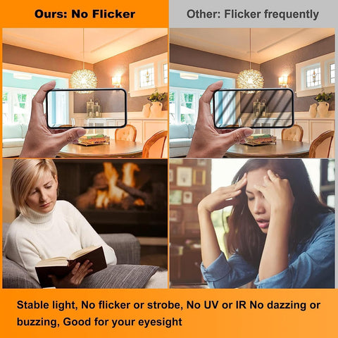 Leools E26 CRI90 amber bulb reveals true colors in rustic fixtures