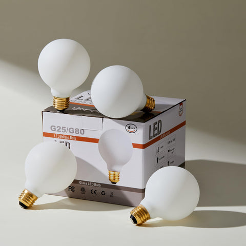 Leools Edison-style globe bulb 4000K daylight for kitchen fixtures