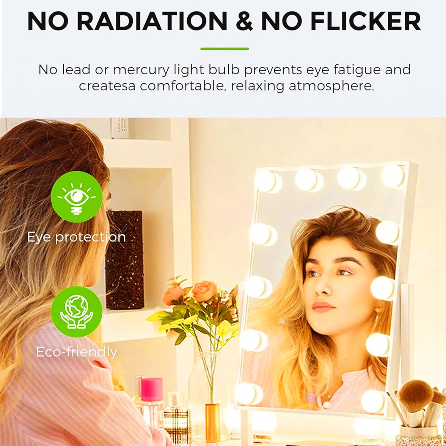 LEOOLS flick-free LED bulb ensures steady light for reading